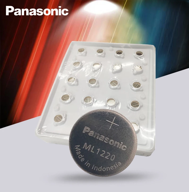 10 шт./лот оригинальный Panasonic ML1220 3V ML 1220 перезаряжаемый CMOS RTC BIOS резервная батарея