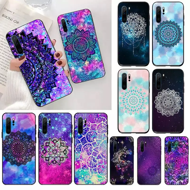 

Mandala flower Phone Case For Huawei P20 P30 P40 lite Pro P Smart 2019