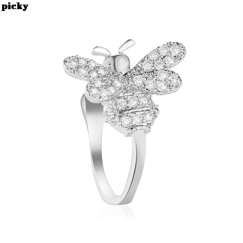 Винтажные клипсы серьги-каффы с кристаллами пчелы серьги без проколов новые