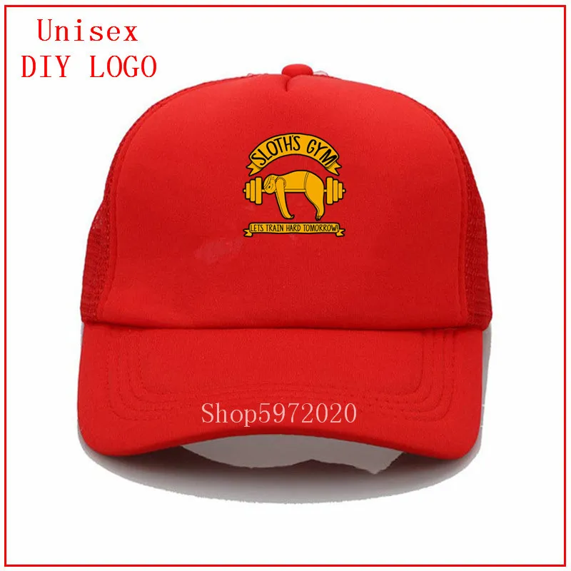 Sloth GYM lets train hard tomorrow mens cap and hat baseball caps for women children summer girls shamrock | Аксессуары для одежды