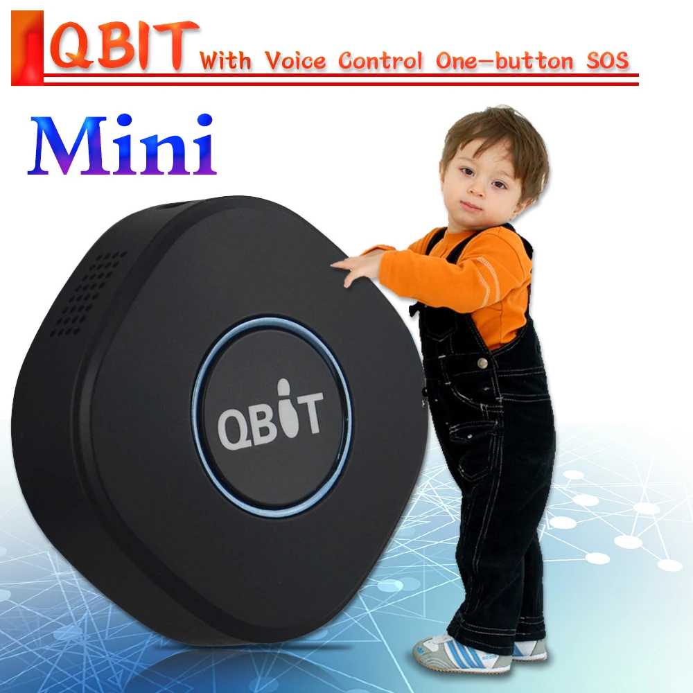 Автомобильный мини трекер Qbit/Q1 GPS WIFI мониторинг голоса SOS двустороннее аудио