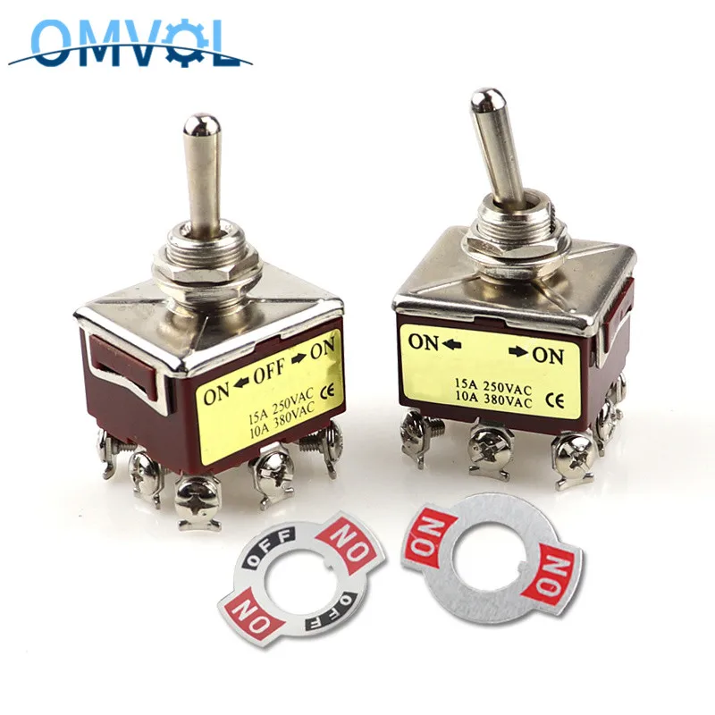 Высококачественный 9-винтовой рычажный переключатель ON-ON ON-OFF-ON 302 серебро 303 пробы