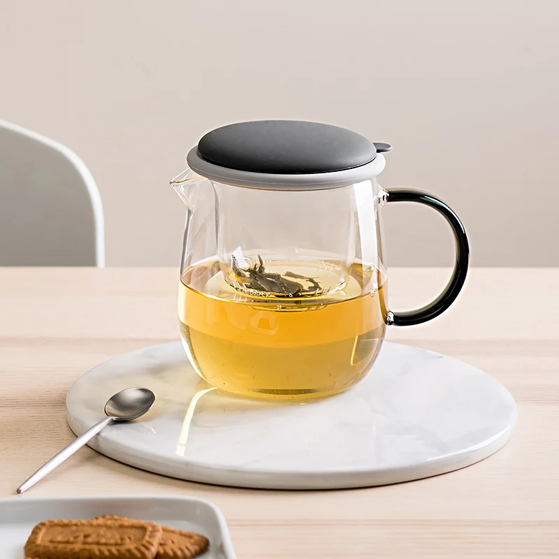 Термостойкий стеклянный чайник практичная бутылка чашка для чая с заваркой