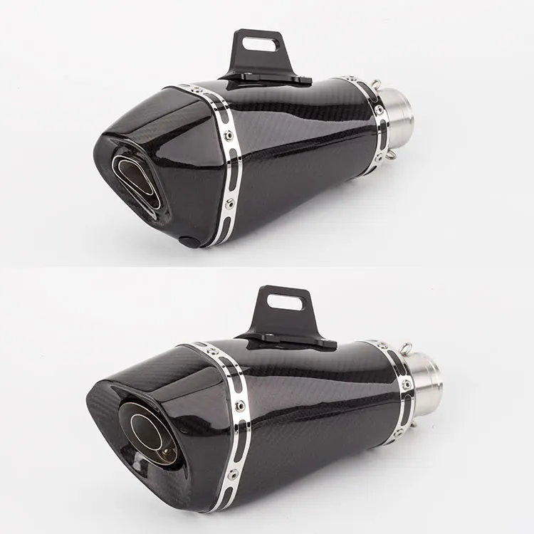 

Модифицированная выхлопная труба мотоцикла, глушитель из углеродного волокна, большой шестиугольник, коническая выхлопная труба NINJA400 RC390