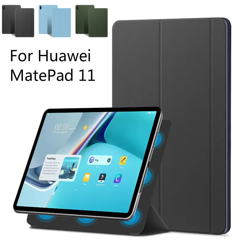 

Двусторонний Магнитный чехол для Huawei MatePad 11 10,95 дюйма DBY-W09 DBY-L09, тонкий складной чехол-подставка из искусственной кожи для планшета