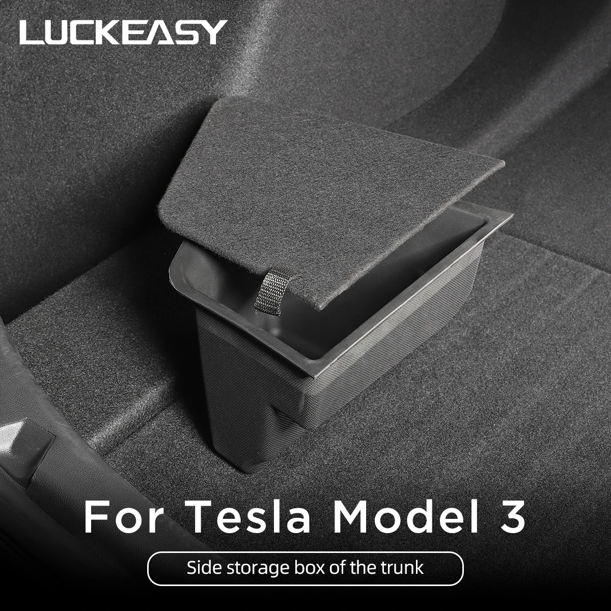 

Car Rear Trunk Left Side Storage Box For Tesla Model 3 2017-2023 Interior Auto Accessories Decoration Model3 Cover Storage