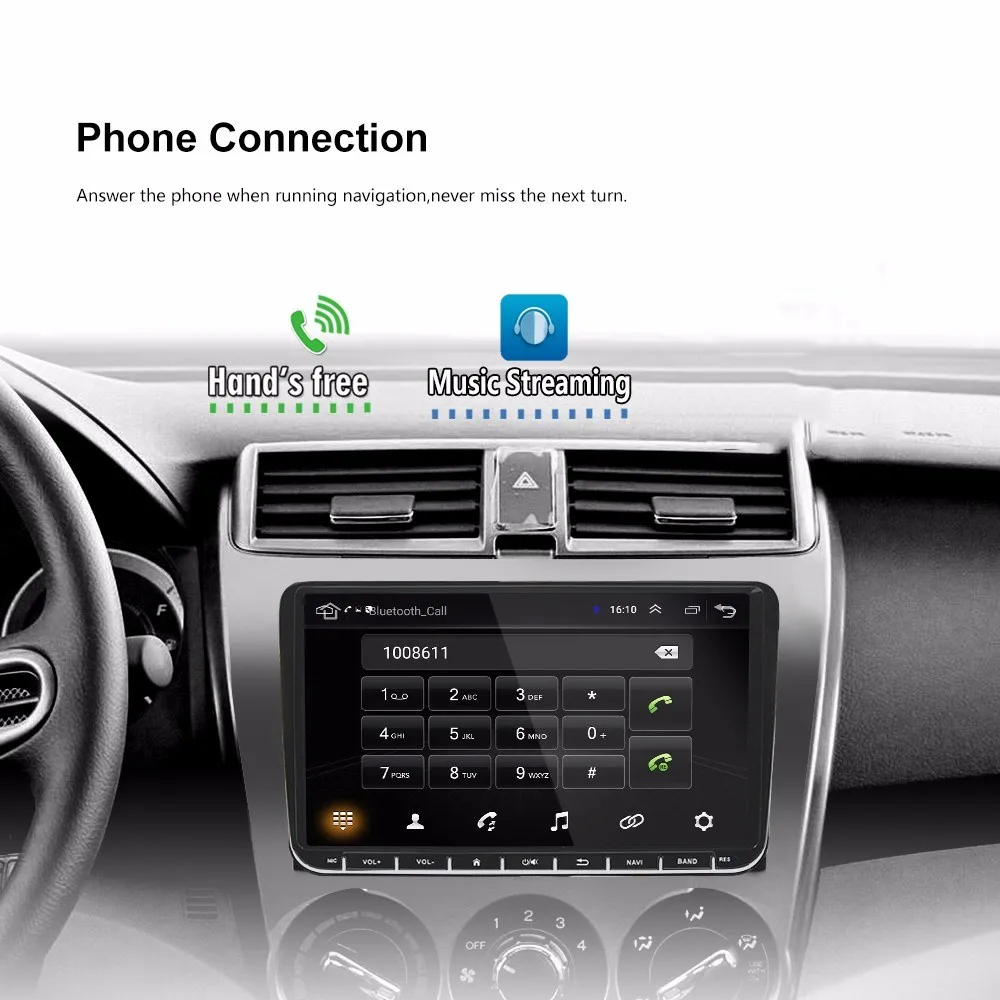 Zeepin ML-CKVW92, 9 дюймов, Android 8,0, Универсальное автомобильное радио для VW 2din, четырехъядерный 1,2 ГГц, Автомобильный gps навигатор, мультимедийный плеер