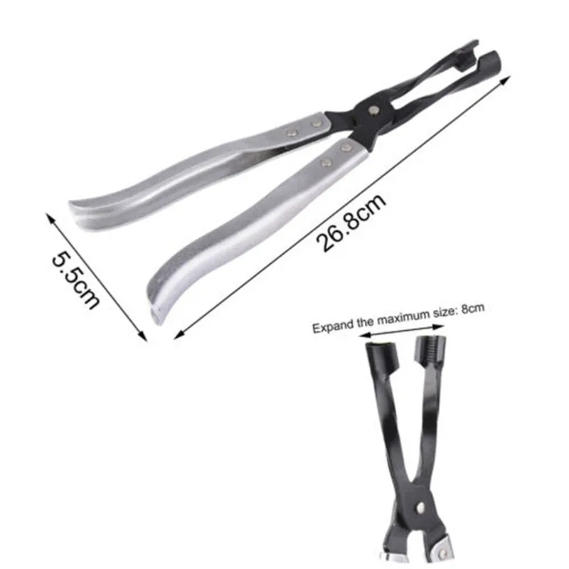 

26.8*5.5cm Car Oil Seal Plier Tool Auto Cylinder Black+Silver Installer