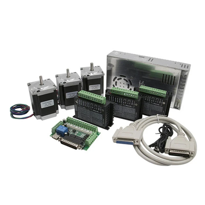 Маршрутизатор с ЧПУ, 3 оси, Nema 23, набор шаговых двигателей: сервопривод TB6600, интерфейсная плата MACH3, шаговый двигатель 2,3 нм/315Oz-in Маршрутизатор с ЧПУ, 3 оси, Nema 23, набор шаговых двигателей: сервопривод TB6600, интерфейсная плата MACH3, шаговый двигатель 2,3 нм/315Oz-in