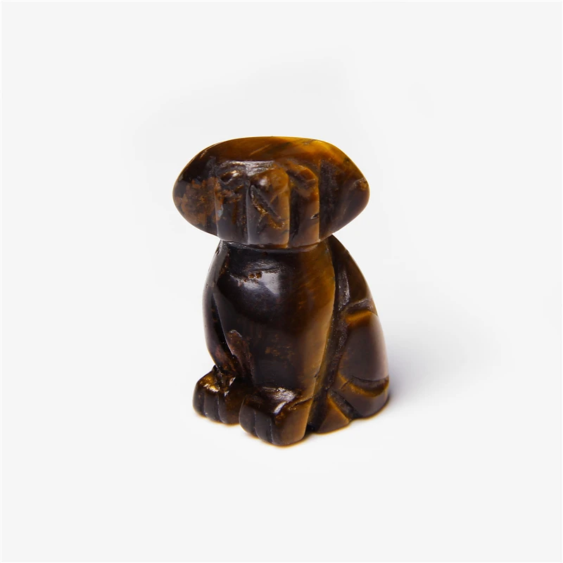 

1PC Natural Lucky Dog Rose Crystal Quartz Amethysts Opal Animals Healing Stone Home Decor Fish Tank Crafts Small Decoration Gift