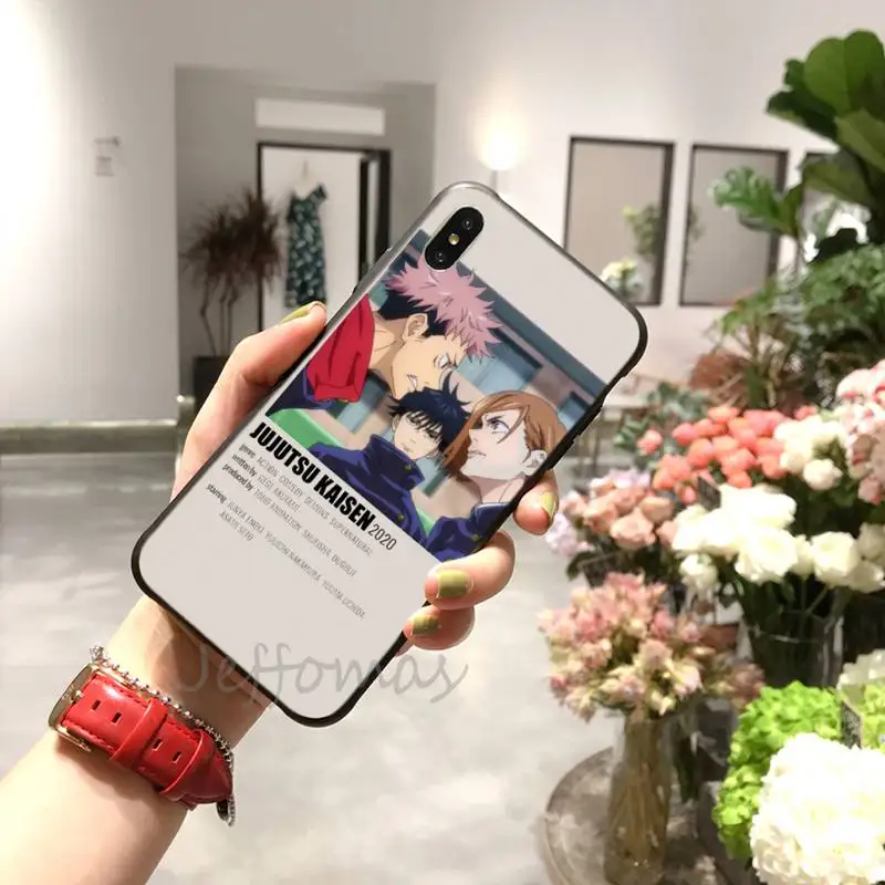 

Jujutsu Kaisen Satoru Gojo Phone Case for iPhone 11 12 pro XS MAX 8 7 6 6S Plus X 2020 XR Mini