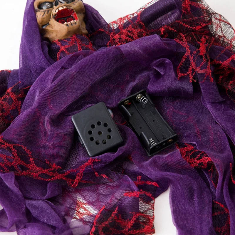 Голосовое управление шляпа пряжа Призрак Череп Подвеска для Хэллоуина набор