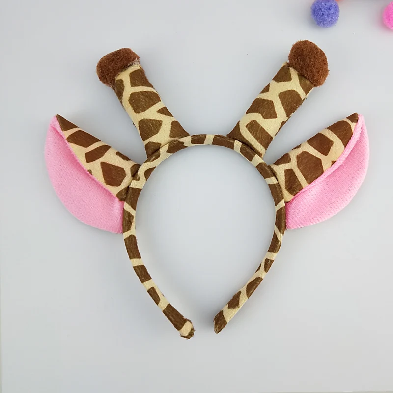 Animal Ear Headband for Children Adult Birthday Party Giraffe Cosplay Costume Halloween Christmas Hair Accessories |