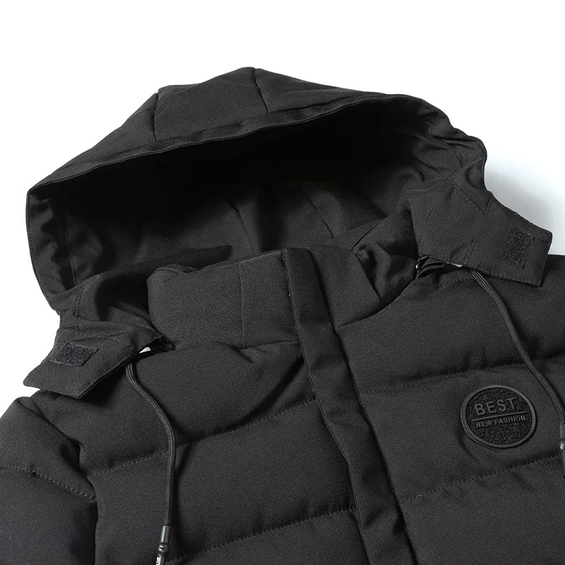 Winter Long Fund Cotton-padded Clothes Male Even Hat Man Loose Coat Men's Leisure Time Cotton Cotton-padded Jacket