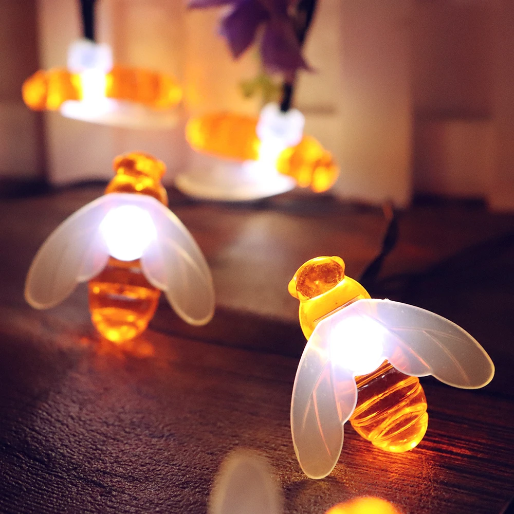 

Outdoor solar bee light 10LED 20LED 30LED garden decoration light holiday decoration light string (GARSCEN YORC)