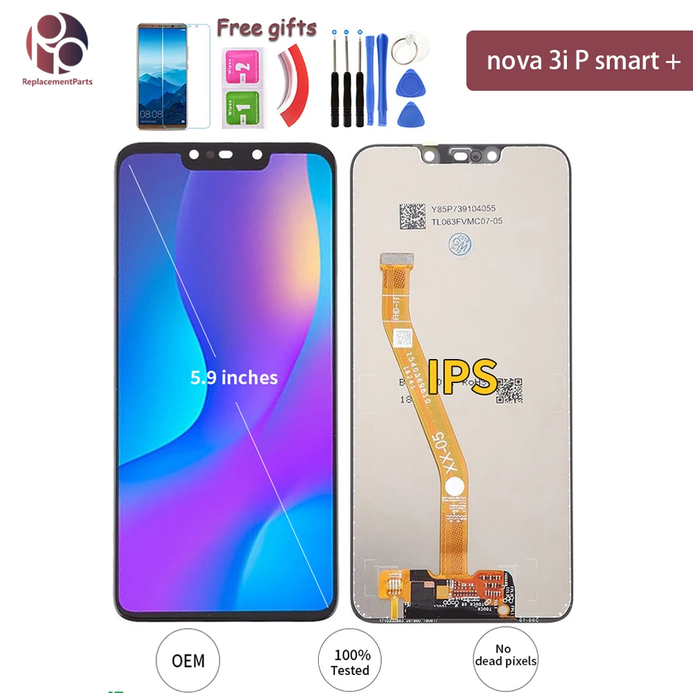 5Pcs держатель мобильного телефона ЖК дисплей Дисплей для huawei Nova 3 3i PAR AL00 LX1 LX1M LX9 TL20