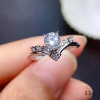 fashion crystal rhinestone ring silver color thin wedding rings for women bridal love queen crown engagement ring