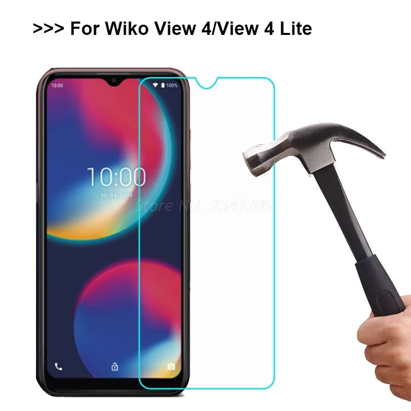 2 1 шт. закаленное стекло Wiko view 4 для view4 Lite защита экрана Vidro Templado Защитная