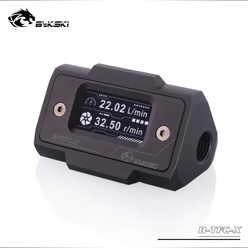 Расходомер Bykski с цифровым OLED дисплеем измеритель расхода воды водяным