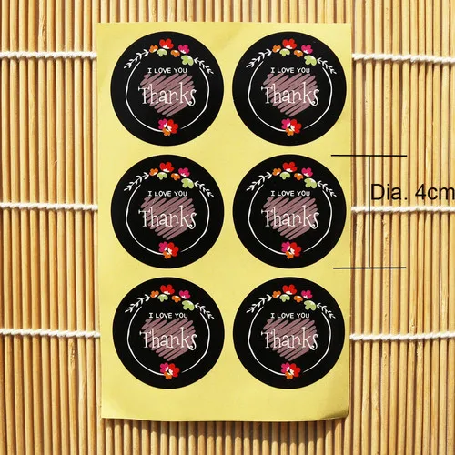 Круглые этикетки 108 шт. наклейка для упаковки конфет сумочка драже Подарочная