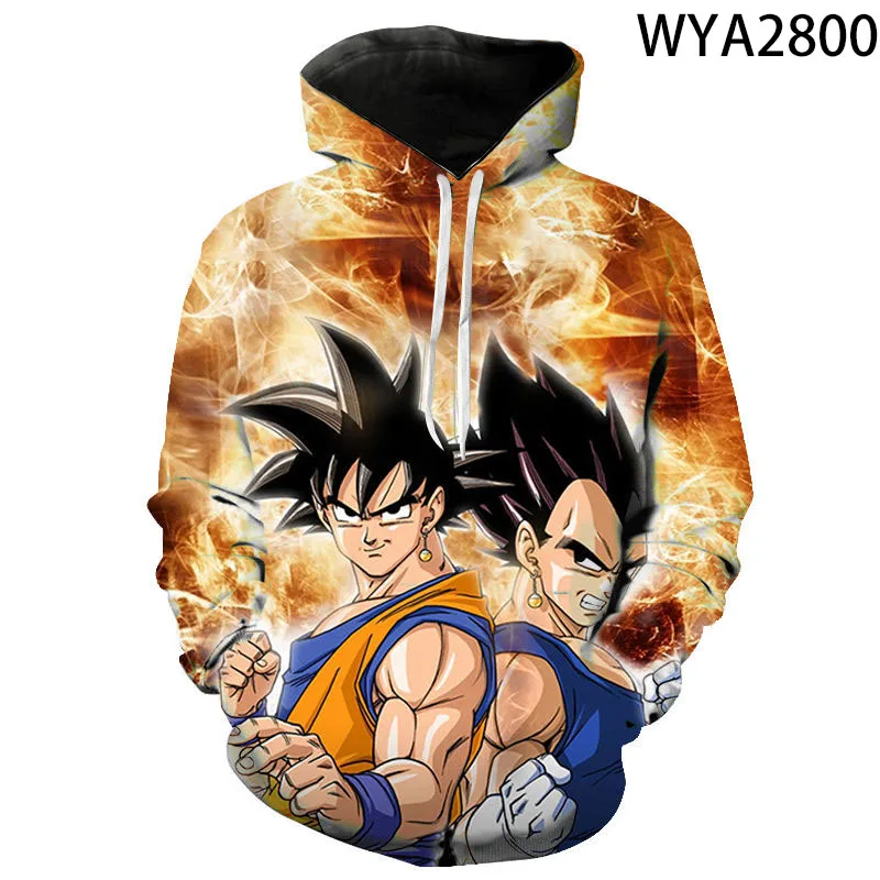 

New Dragon Ball Fashion Casual Boy Girl Kids 3D Printed Hoodies Sweatshirts Men Women Children Long Sleeve Streetwear Coat