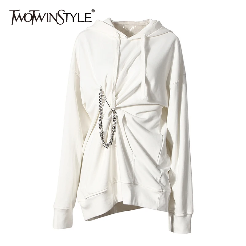 Женский Асимметричный свитшот с рюшами и длинным рукавом | Женская одежда