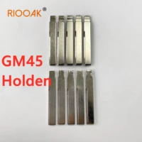 riooak 10 pcslot metal car flip blank car key blade lishi gm45 for holden for kd vvdi new good remote replacement accessories