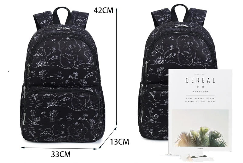 Fashion print children's school backpack for boys and girls High quality waterproof nylon backpacks book bags mochila infantil