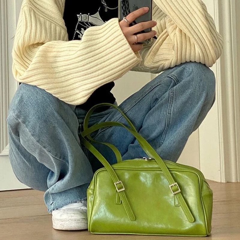 

Fashion Women Travel Shoulder Bags PU Leather Female Purse Designer Handbags Large Capacity Solid Color Ladies Daily Casual Tote