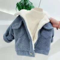 2021 new baby girl boy winter spring autumn plush coats jackets fashion cotton down kids children overwear clothes