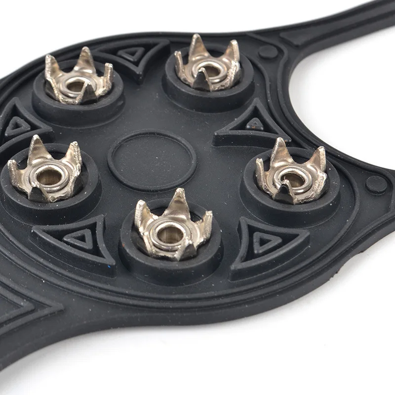 5 зубчатые шипы на подошве Нескользящая обувь для снежной погоды Обувь