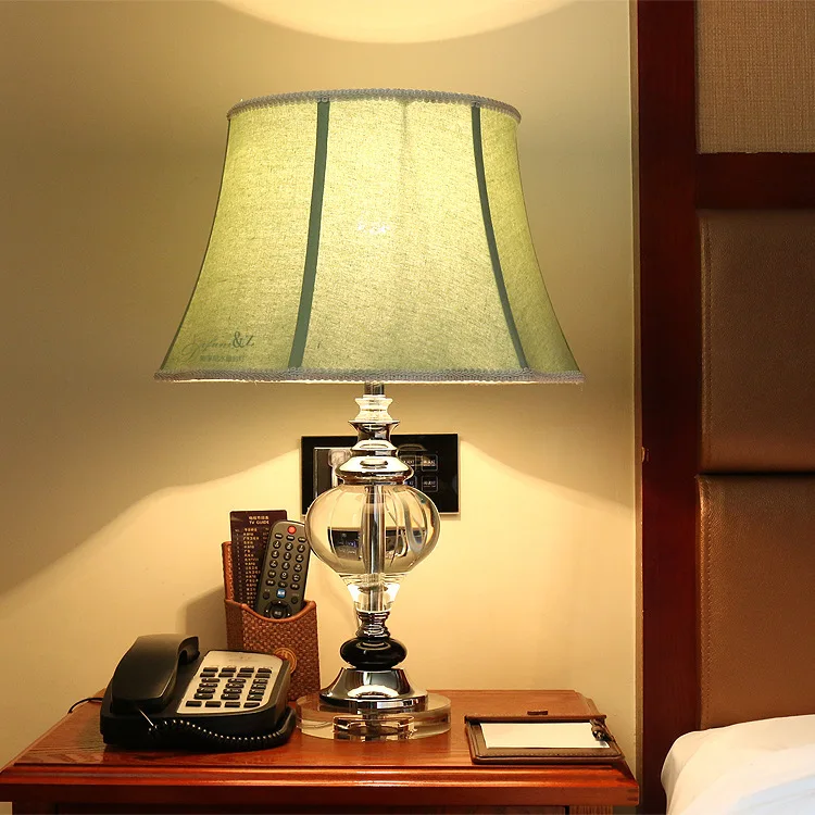 Современная хрустальная лампа освещение прикроватная для спальни Роскошная