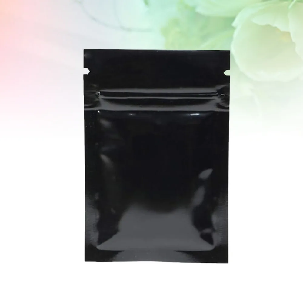 100 шт Упаковочные пакеты из алюминиевой фольги закрывающиеся на молнии