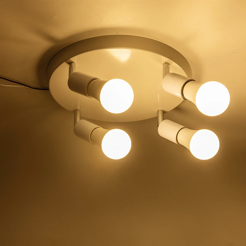 Moderno iluminación Led de araña para sala de estar dormitorio comedor interior brillo candelabros con caída en escalera lámpara 4 cabezas giratorio