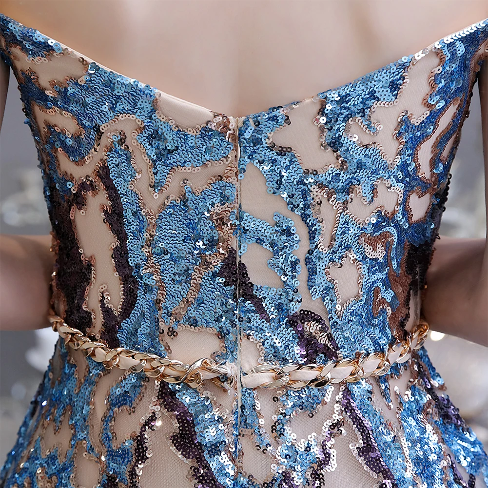 

Luxury Celebrity Prom Dress Long Off Shoulder Sparkly Floor Length Designer Pattern Formal Evening Gowns 2020 Evening Dresses