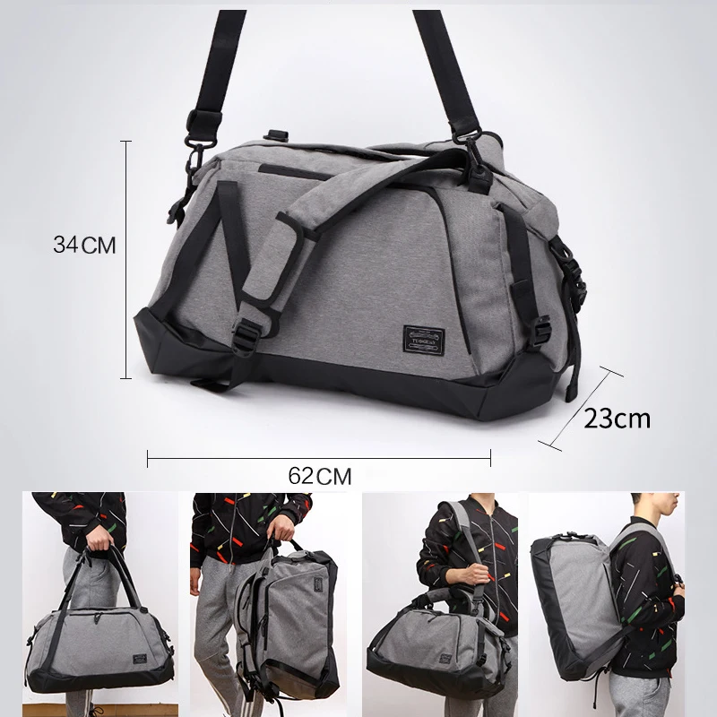 구매 2021 남성용 스포츠 체육관 가방, 피트니스 운동 배낭, 휴대용 테니스 라켓, 어깨 블록, 대형 여행 더플 핸드백