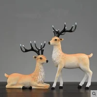 christmas elk statue crafts creative modern fashion home office shop desk desktop ornament decorative gifts