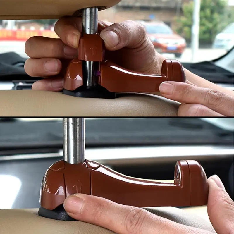 

Автомобильный подголовник сиденья окна аварийный молоток безопасности 2 в 1 Автомобильный крючок на спинку сиденья универсальный Портатив...