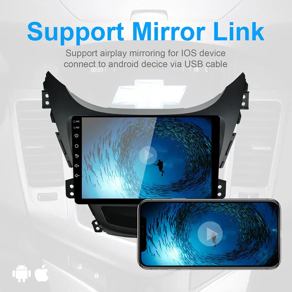 Автомобильный радиоприемник DSP Android 10 1 мультимедийный RDS GPS Navi Mirror Link IPS экран 2 ГБ +