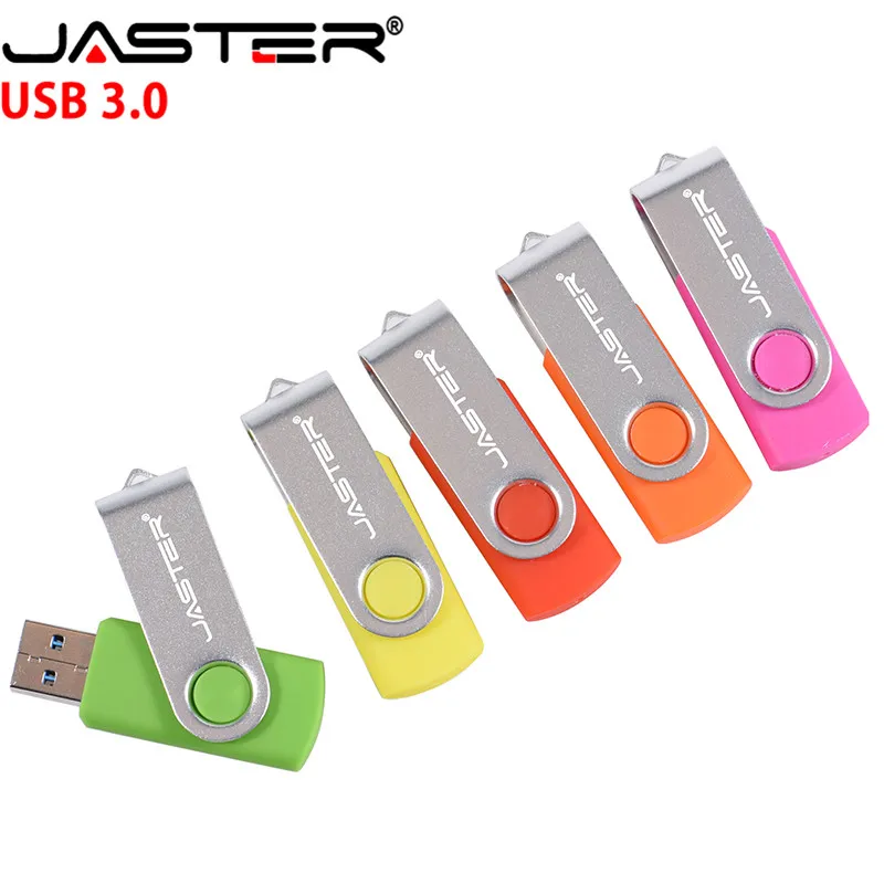 JASTER USB3.0 поворотный USB флеш накопитель 256 ГБ 128 Гб 64 32 16 8 4 Флешка высокого качества