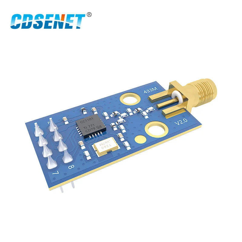 

CC1101 433MHz RF Module Transceiver CDSENET E07-M1101D-SMA Long Distance Transmission CC1101 433 MHz Receiver and Transmitter