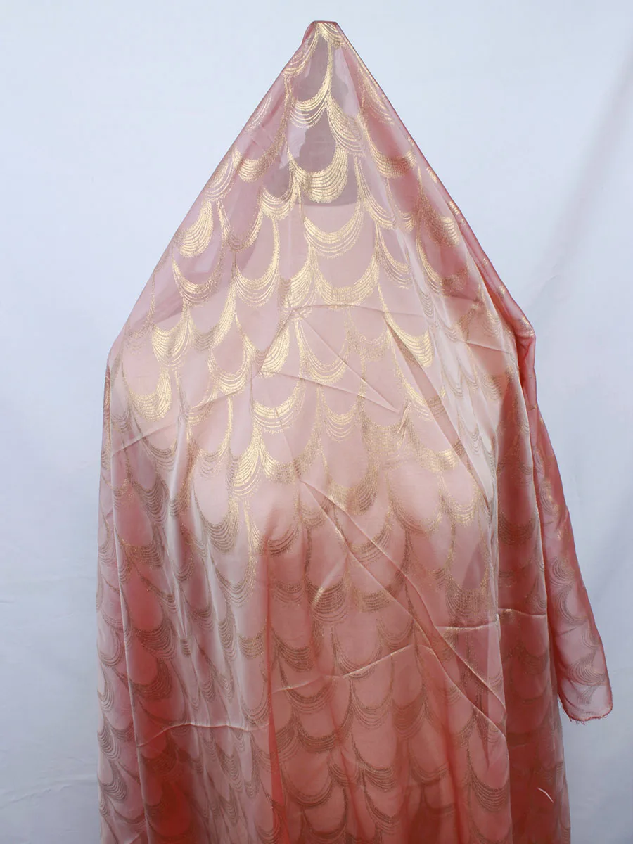 Черный белый розовый легкий Павлин перо хвост шифоновая ткань китайский Hanfu