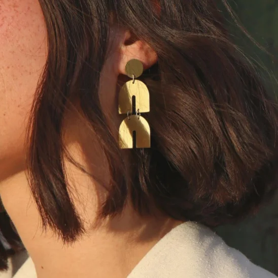 GTQ в богемном стиле U Форма блестки длинные висячие серьги для женщин с