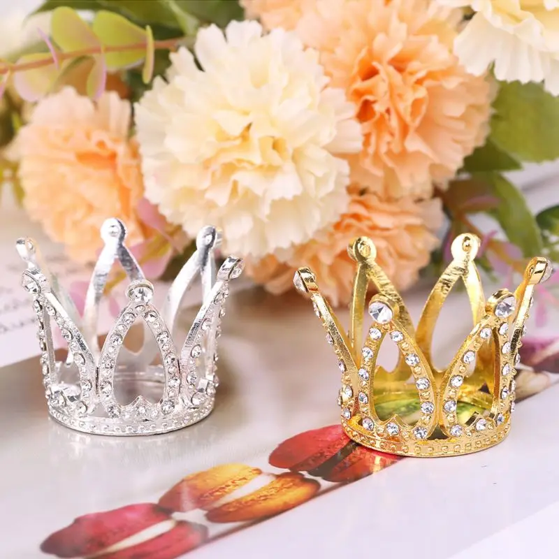 Baby Crown Photo Photography Props Headband Ring Mini Decoration Newborn Gold Silver Luxury Memorial Headdress | Детская одежда и