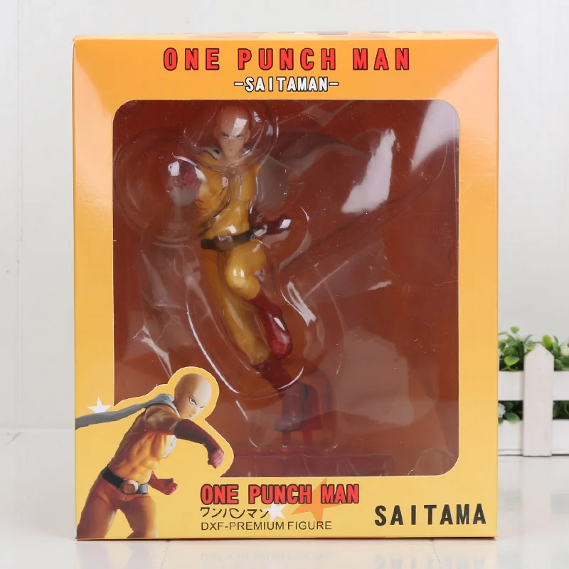 Аниме One Punch Man DXF фигурка Genos Saitama ПВХ фигурка Коллекционная модель игрушки 15 см - Цвет: 10 in box