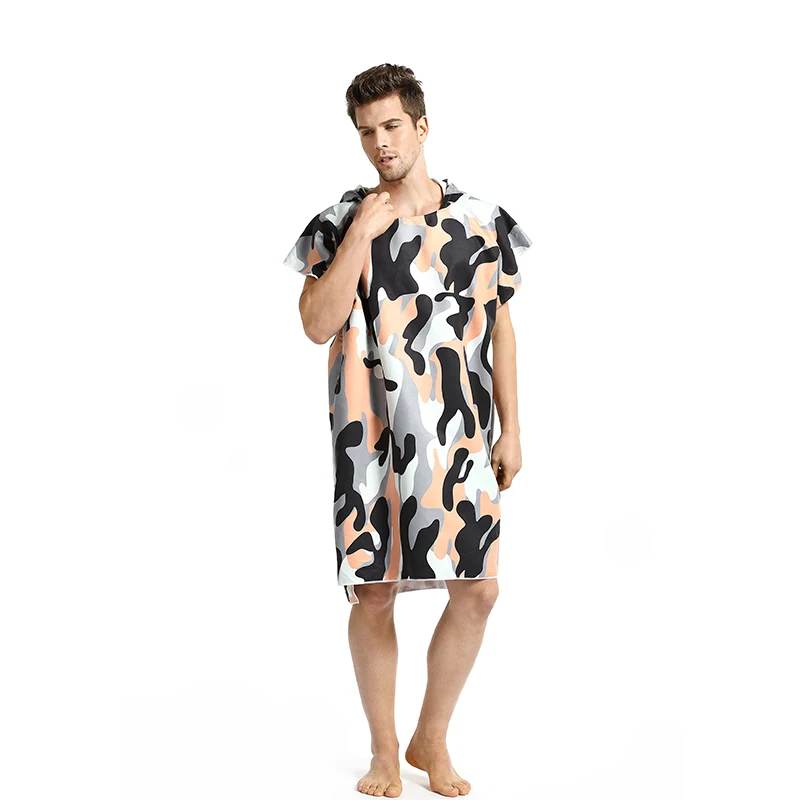 Камуфляжная Толстовка для серфинга спортивное полотенце банное пляжное пончо с