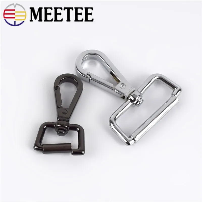 Meetee 4pcs Metal Swivel Trigger Lobster Clasp Snap Hook Key Chain Ring Paracord Lanyard Outdoor Backpack Bag DIY Craft BD051 | Дом и сад