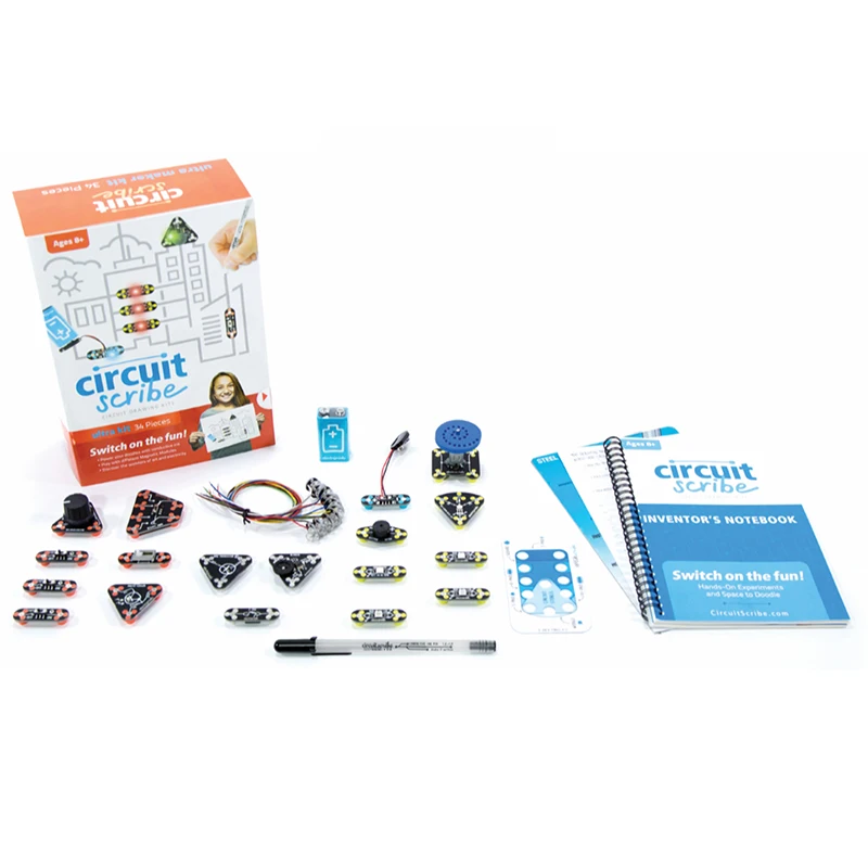 Circuit scribe ultra kit 34 шт. набор для рисования электрическая проводящая ручка детей