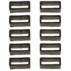 10 шт. черные резиновые запасные петли Держатель ремешка для часов 20 мм