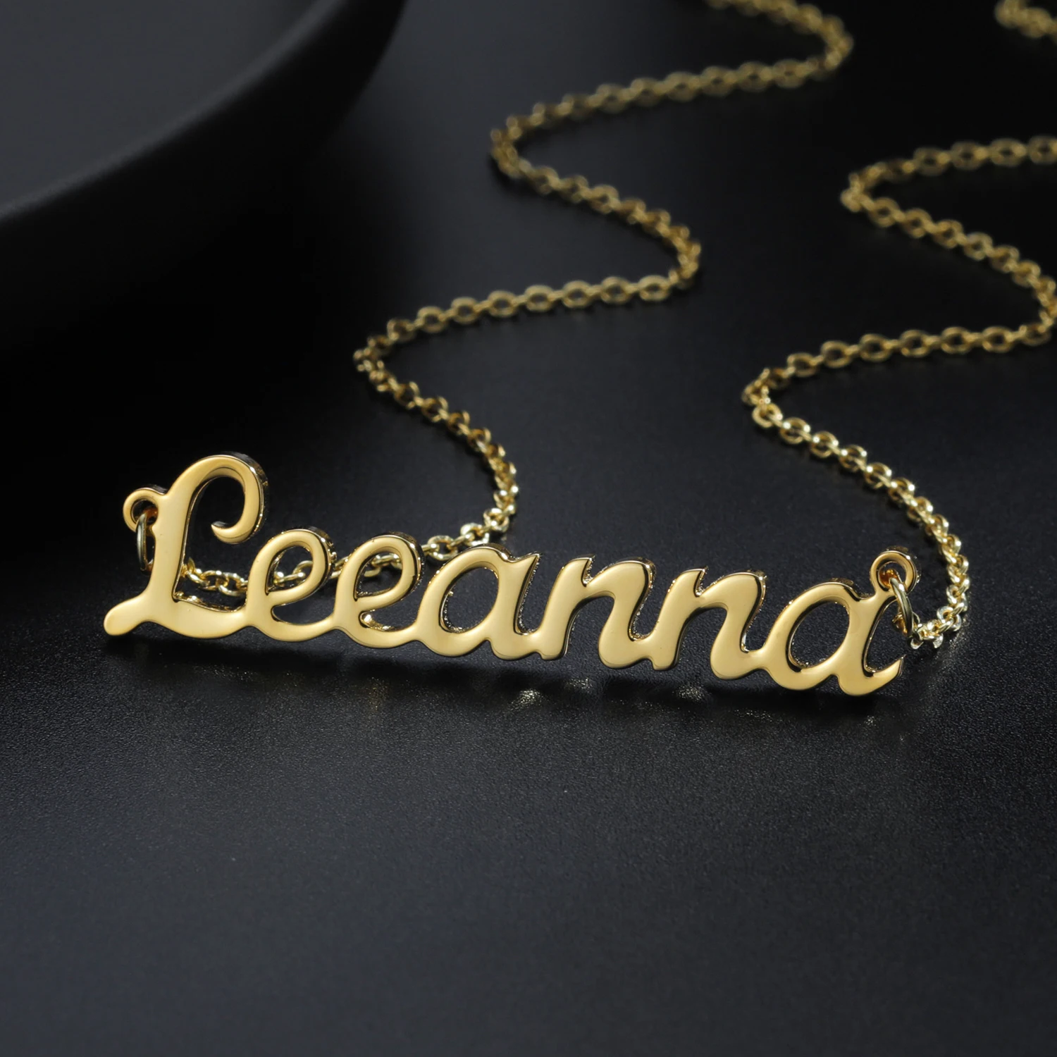 Personalized Name Necklace Gold Silver Stainless Steel Customized Necklace Name Necklace Men's Women's Personalized Name Pendant